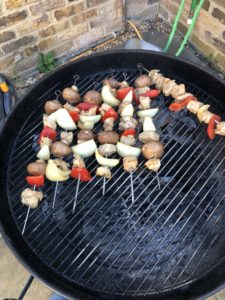 Kebabs on the grill