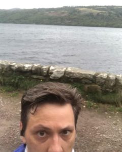 The author on the shore of Loch Ness